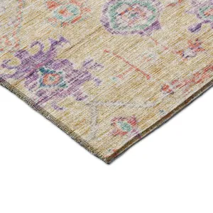 Luxury Washable Indoor/Outdoor Solace Peach 10\' x 14\' Rug