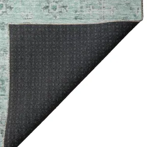 Luxury Washable Indoor/Outdoor Solace Teal 2\'6\" x 3\'10\" Rug