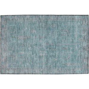 Luxury Washable Indoor/Outdoor Solace Aqua Rug