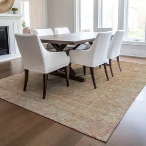 Luxury Washable Indoor/Outdoor Solace Coral 2\'6\" x 3\'10\" Rug