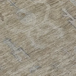 Luxury Washable Indoor/Outdoor Solace Tan 9\' x 12\' Rug