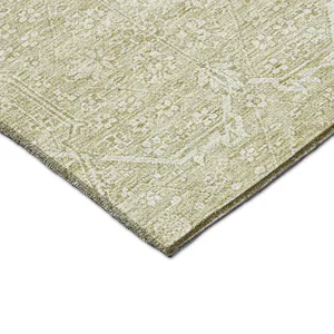Luxury Washable Indoor/Outdoor Solace Beige 9\' x 12\' Rug