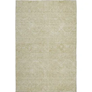 Luxury Washable Indoor/Outdoor Solace Beige 9\' x 12\' Rug