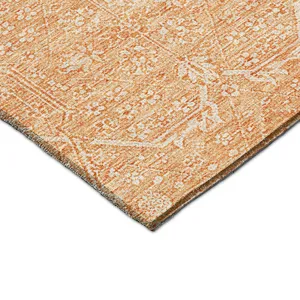 Luxury Washable Indoor/Outdoor Solace Salmon 8\' x 10\' Rug