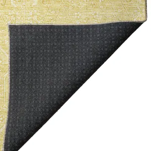 Luxury Washable Indoor/Outdoor Solace Yellow 5\' x 7\'6\" Rug