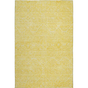 Luxury Washable Indoor/Outdoor Solace Yellow Rug