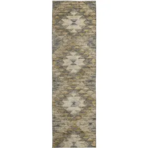 Luxury Washable Indoor/Outdoor Solace Beige 2\'3\" x 7\'6\" Runner Rug