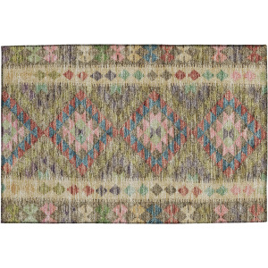 Luxury Washable Indoor/Outdoor Solace Green Rug