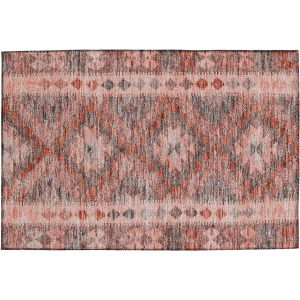 Luxury Washable Indoor/Outdoor Solace Terracotta Rug