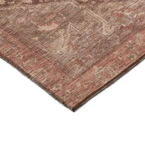 Luxury Washable Indoor/Outdoor Solace Burgundy 8\' x 10\' Rug