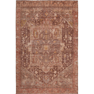 Luxury Washable Indoor/Outdoor Solace Burgundy Rug