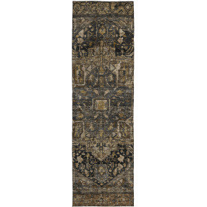Luxury Washable Indoor/Outdoor Solace Charcoal 2'3