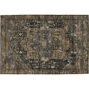 Luxury Washable Indoor/Outdoor Solace Charcoal Rug