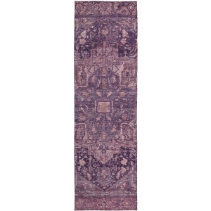 Luxury Washable Indoor/Outdoor Solace Eggplant 2'3