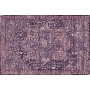 Luxury Washable Indoor/Outdoor Solace Eggplant Rug