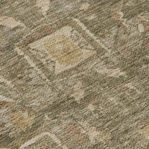 Luxury Washable Indoor/Outdoor Solace Fern 1\'8\" x 2\'6\" Rug