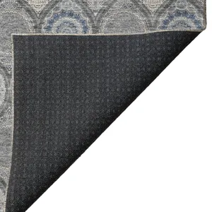 Luxury Washable Indoor/Outdoor Solace Gray 10\' x 14\' Rug