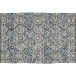 Luxury Washable Indoor/Outdoor Solace Gray Rug