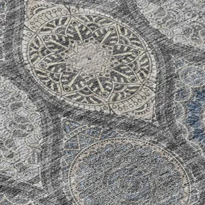 Luxury Washable Indoor/Outdoor Solace Gray 10\' x 14\' Rug