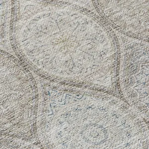 Luxury Washable Indoor/Outdoor Solace Taupe 3\' x 5\' Rug
