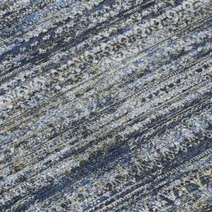 Luxury Washable Indoor/Outdoor Solace Denim 3\' x 5\' Rug