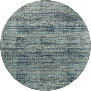 Luxury Washable Indoor/Outdoor Solace Teal 8' x 8' Round Rug