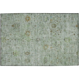 Luxury Washable Indoor/Outdoor Solace Aloe Rug