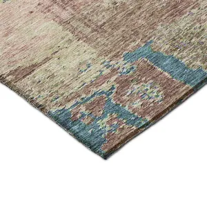 Luxury Washable Indoor/Outdoor Solace Blush 2\'6\" x 3\'10\" Rug