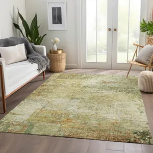 Luxury Washable Indoor/Outdoor Solace Fern 3\' x 5\' Rug