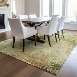 Luxury Washable Indoor/Outdoor Solace Fern 3\' x 5\' Rug