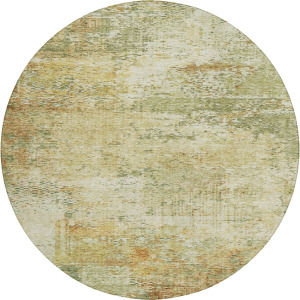 Luxury Washable Indoor/Outdoor Solace Fern 8' x 8' Round Rug