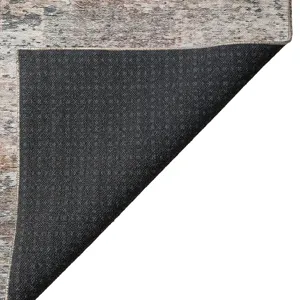 Luxury Washable Indoor/Outdoor Solace Gray 9\' x 12\' Rug