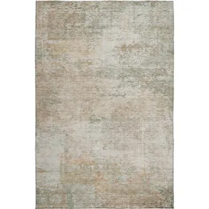 Luxury Washable Indoor/Outdoor Solace Linen 10\' x 14\' Rug