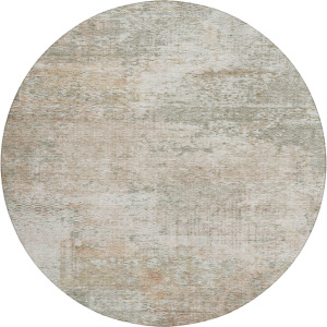 Luxury Washable Indoor/Outdoor Solace Linen 8' x 8' Round Rug