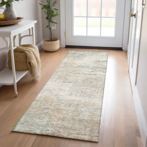 Luxury Washable Indoor/Outdoor Solace Linen 2\'3\" x 7\'6\" Runner Rug