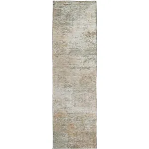 Luxury Washable Indoor/Outdoor Solace Linen 2\'3\" x 7\'6\" Runner Rug