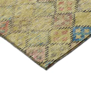 Luxury Washable Indoor/Outdoor Solace Gold 5\' x 7\'6\" Rug