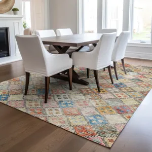 Luxury Washable Indoor/Outdoor Solace Paprika 10\' x 14\' Rug