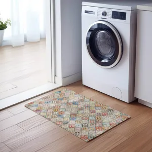 Luxury Washable Indoor/Outdoor Solace Paprika 1\'8\" x 2\'6\" Rug