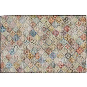 Luxury Washable Indoor/Outdoor Solace Paprika 1\'8\" x 2\'6\" Rug
