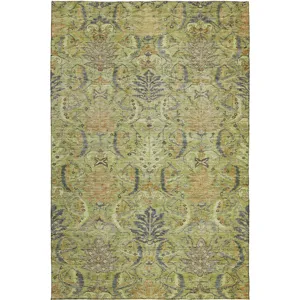 Luxury Washable Indoor/Outdoor Solace Aloe 8\' x 10\' Rug