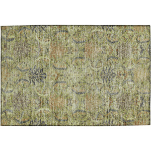 Luxury Washable Indoor/Outdoor Solace Aloe Rug