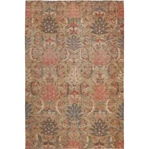 Luxury Washable Indoor/Outdoor Solace Tan 8\' x 10\' Rug