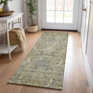 Luxury Washable Indoor/Outdoor Solace Taupe 2\'3\" x 7\'6\" Runner Rug