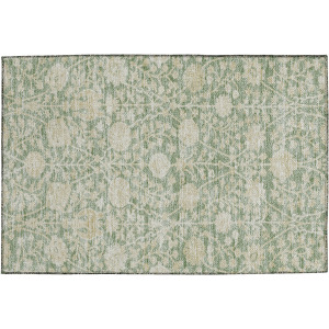 Luxury Washable Indoor/Outdoor Solace Aloe Rug