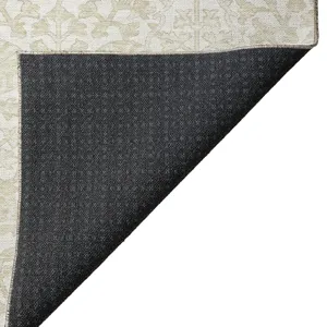 Luxury Washable Indoor/Outdoor Solace Ivory 2\'6\" x 3\'10\" Rug