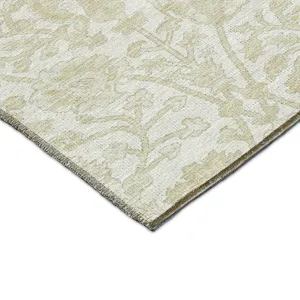 Luxury Washable Indoor/Outdoor Solace Ivory 2\'6\" x 3\'10\" Rug
