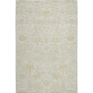 Luxury Washable Indoor/Outdoor Solace Ivory 2\'6\" x 3\'10\" Rug