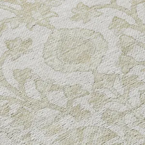 Luxury Washable Indoor/Outdoor Solace Ivory 2\'6\" x 3\'10\" Rug