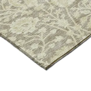 Luxury Washable Indoor/Outdoor Solace Mocha 10\' x 14\' Rug